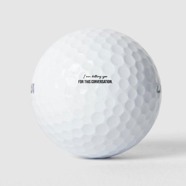 Ich rechne Ihnen für diese Diskussion Golfball (Vorderseite)