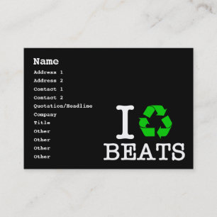 Ich recycel Beats Visitenkarte