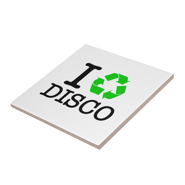 Ich recycel Disco Fliese (Seite)