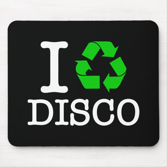 Ich recycel Disco Mousepad (Vorne)