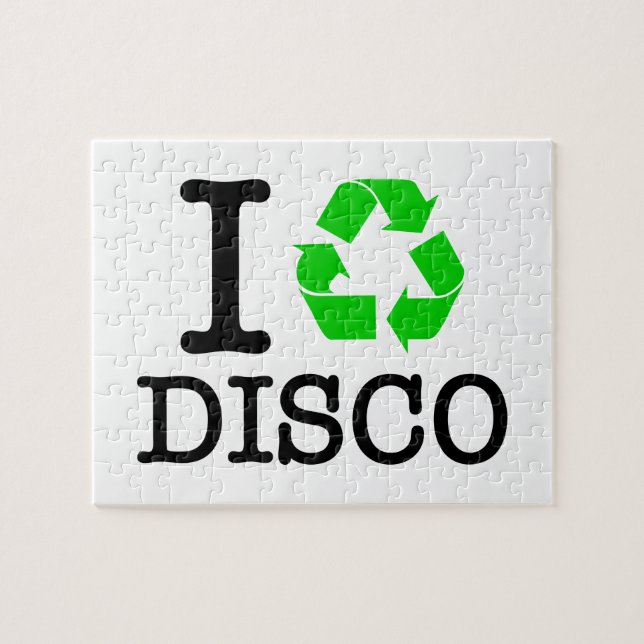 Ich recycel Disco Puzzle (Horizontal)