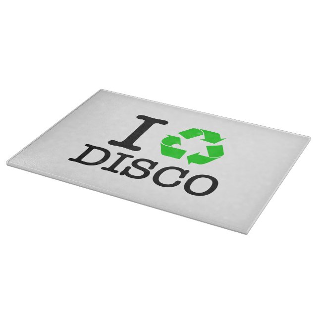 Ich recycel Disco Schneidebrett (Ecke)