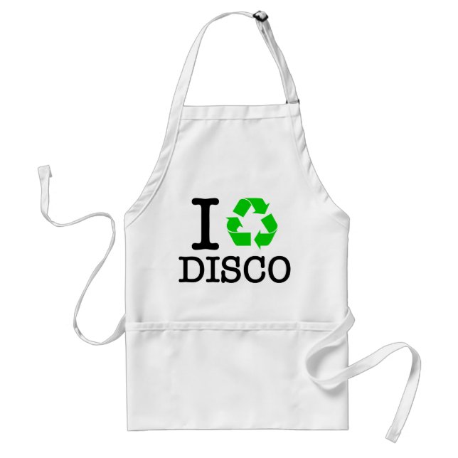 Ich recycel Disco Schürze (Vorne)