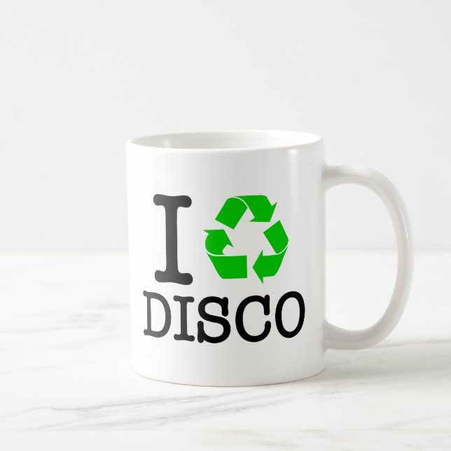 Ich recycel Disco Tasse (Rechts)
