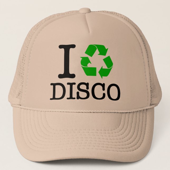 Ich recycel Disco Truckerkappe (Vorderseite)