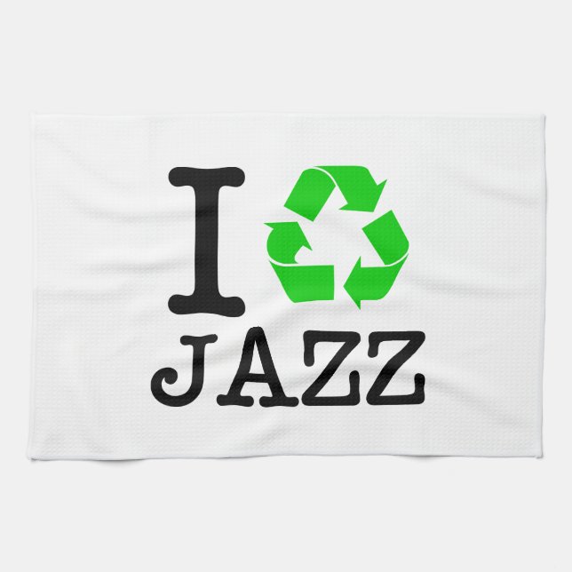 Ich recycel Jazz Handtuch (Horizontal)