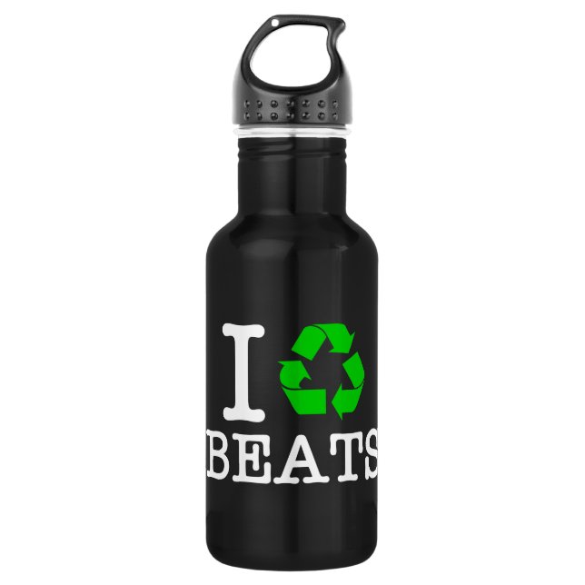 Ich Recycelte Beats Trinkflasche (Vorderseite)