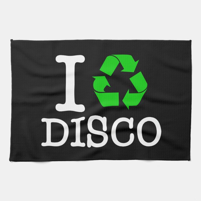 Ich Recycelte Disco Küchentuch (Horizontal)