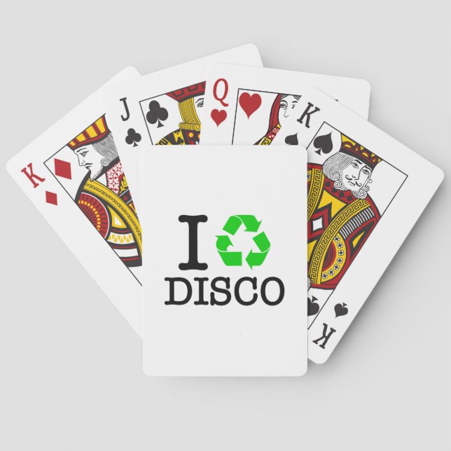 Ich Recycelte Disco Spielkarten (Rückseite)