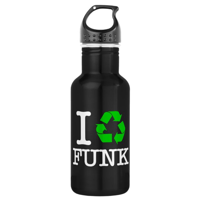 Ich Recycelte Funk Trinkflasche (Vorderseite)