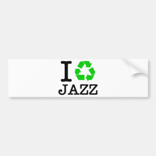 Ich Recycelte Jazz Autoaufkleber