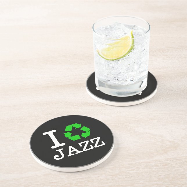 Ich Recycelte Jazz Getränkeuntersetzer (Seite)