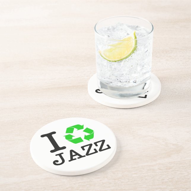 Ich Recycelte Jazz Getränkeuntersetzer (Seite)