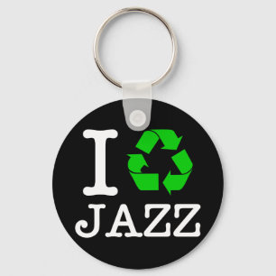 Ich Recycelte Jazz Schlüsselanhänger