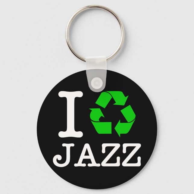 Ich Recycelte Jazz Schlüsselanhänger (Vorderseite)