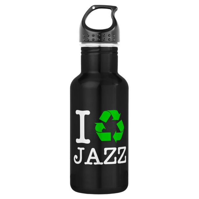 Ich Recycelte Jazz Trinkflasche (Vorderseite)