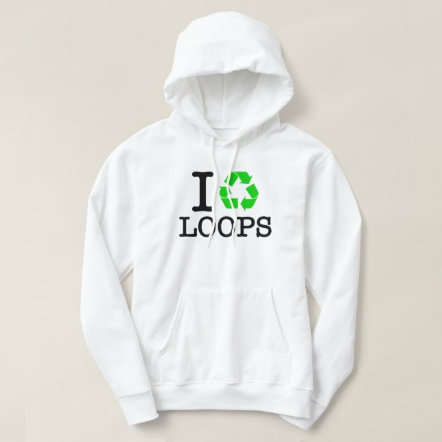 Ich Recycelte Loops Hoodie (Design vorne)