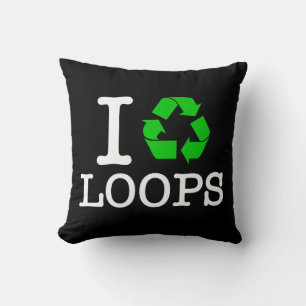 Ich Recycelte Loops Kissen