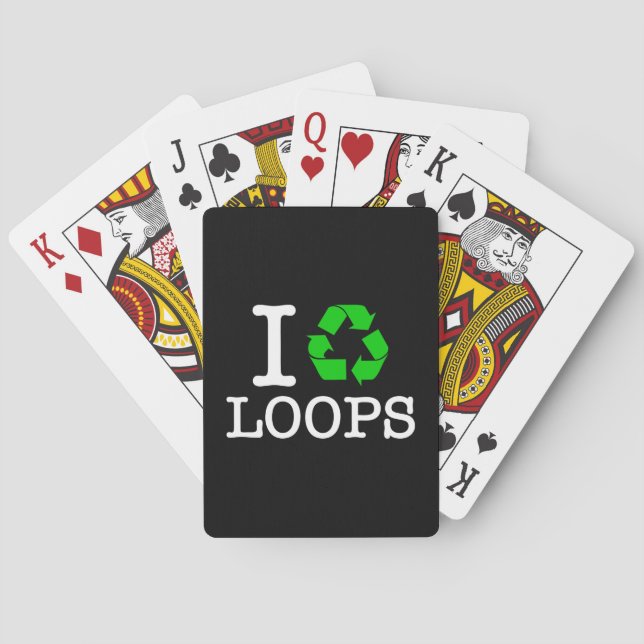 Ich Recycelte Loops Spielkarten (Rückseite)