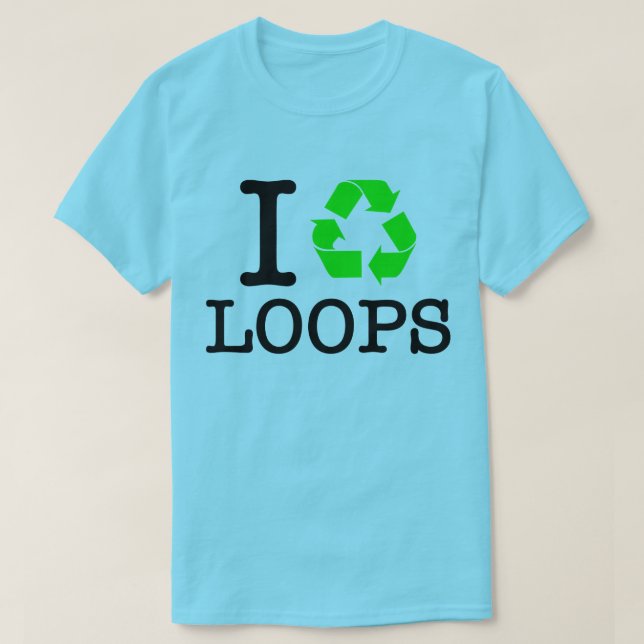 Ich Recycelte Loops T-Shirt (Design vorne)