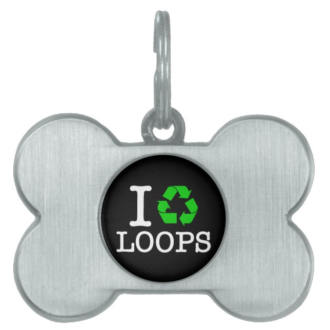 Ich Recycelte Loops Tiermarke (Vorderseite)