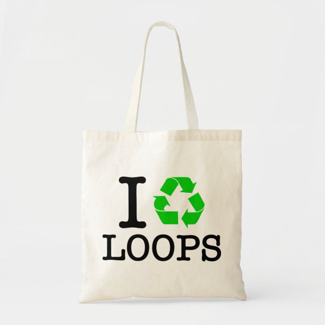 Ich Recycelte Loops Tragetasche (Vorne)
