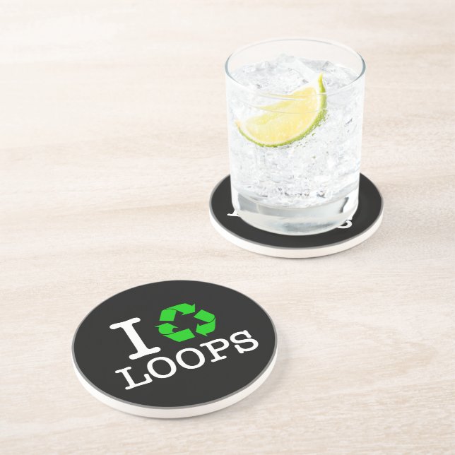 Ich Recycelte Loops Untersetzer (Seite)