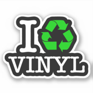 Ich Recycelte Vinyl Aufkleber