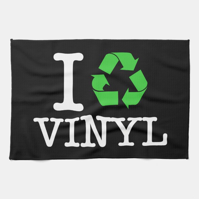 Ich Recycelte Vinyl Küchentuch (Horizontal)
