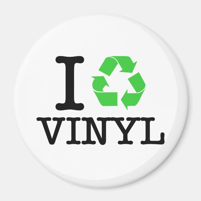 Ich Recycelte Vinyl Magnet (Vorne)