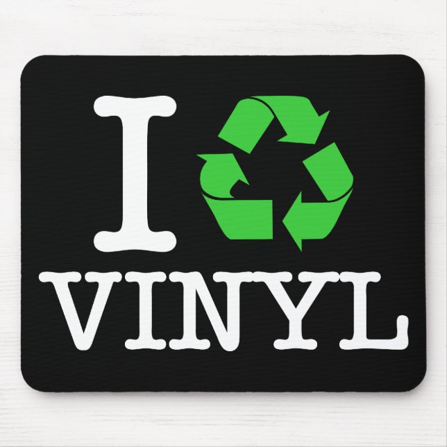Ich Recycelte Vinyl Mousepad (Vorne)
