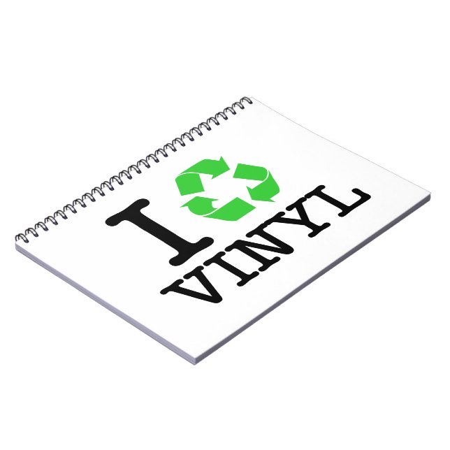 Ich Recycelte Vinyl Notizblock (Linke Seite)