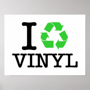 Ich Recycelte Vinyl Poster