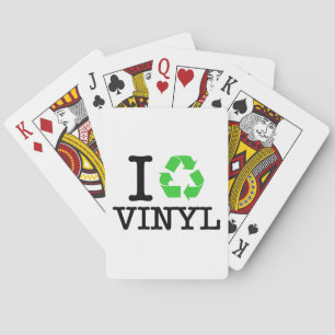 Ich Recycelte Vinyl Spielkarten