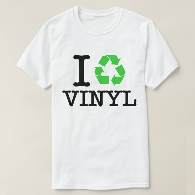 Ich Recycelte Vinyl T-Shirt (Design vorne)