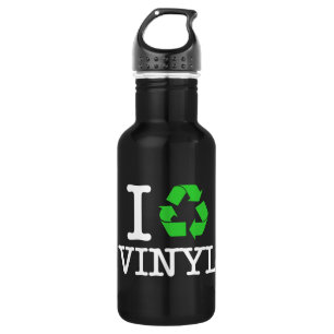 Ich Recycelte Vinyl Trinkflasche