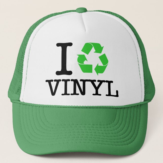 Ich Recycelte Vinyl Truckerkappe (Vorderseite)