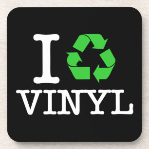 Ich Recycelte Vinyl Untersetzer