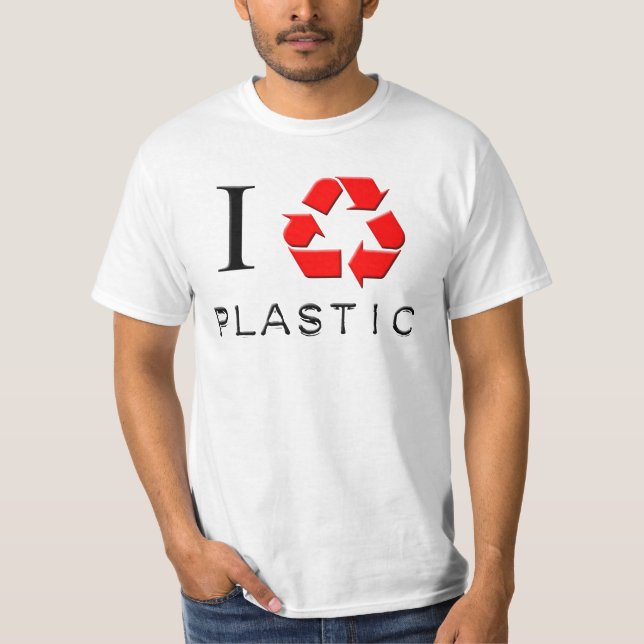 Ich recycle PlastikT - Shirt (Vorderseite)