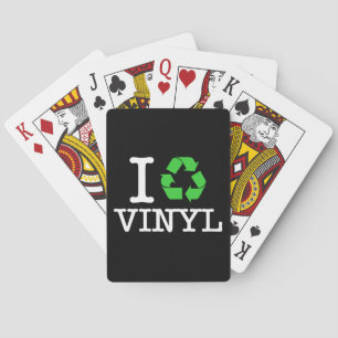 Ich recycle Vinyl Spielkarten