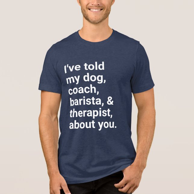 Ich rede von dir! Tri-Blend shirt (Vorderseite)