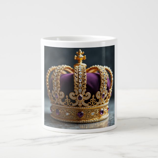 Ich regiere die Welt Riesenkaffee-Tasse Jumbo-Tasse (Vorderseite)