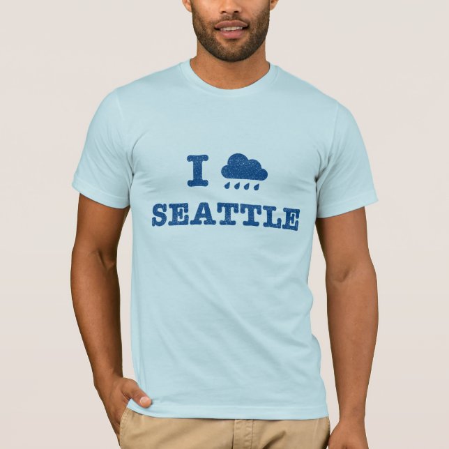 Ich regne Seattle T-Shirt (Vorderseite)