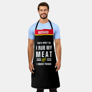 Ich reibe meine Fleischschürze - Lustiges BBQ Gril Schürze