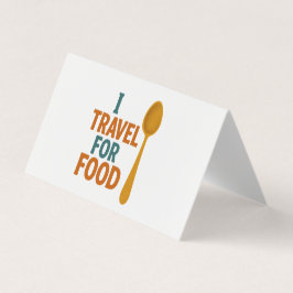 Ich reise für Lebensmittel - Vintages Spoon-Abente Visitenkarten