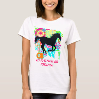 ICH REISE GERADE! Silhouette Galopp T-Shirt