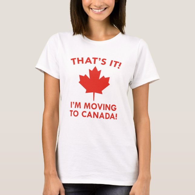 Ich reise nach Kanada T-Shirt (Vorderseite)
