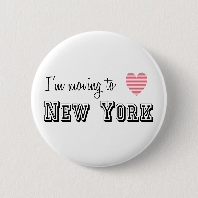 Ich reise nach New York Button (Vorderseite)