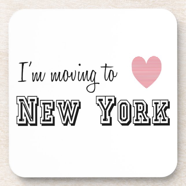 Ich reise nach New York Untersetzer (Vorderseite)
