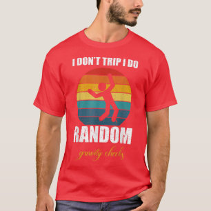 Ich reise nicht, ich mache zufällige Gravity-Karos T-Shirt
